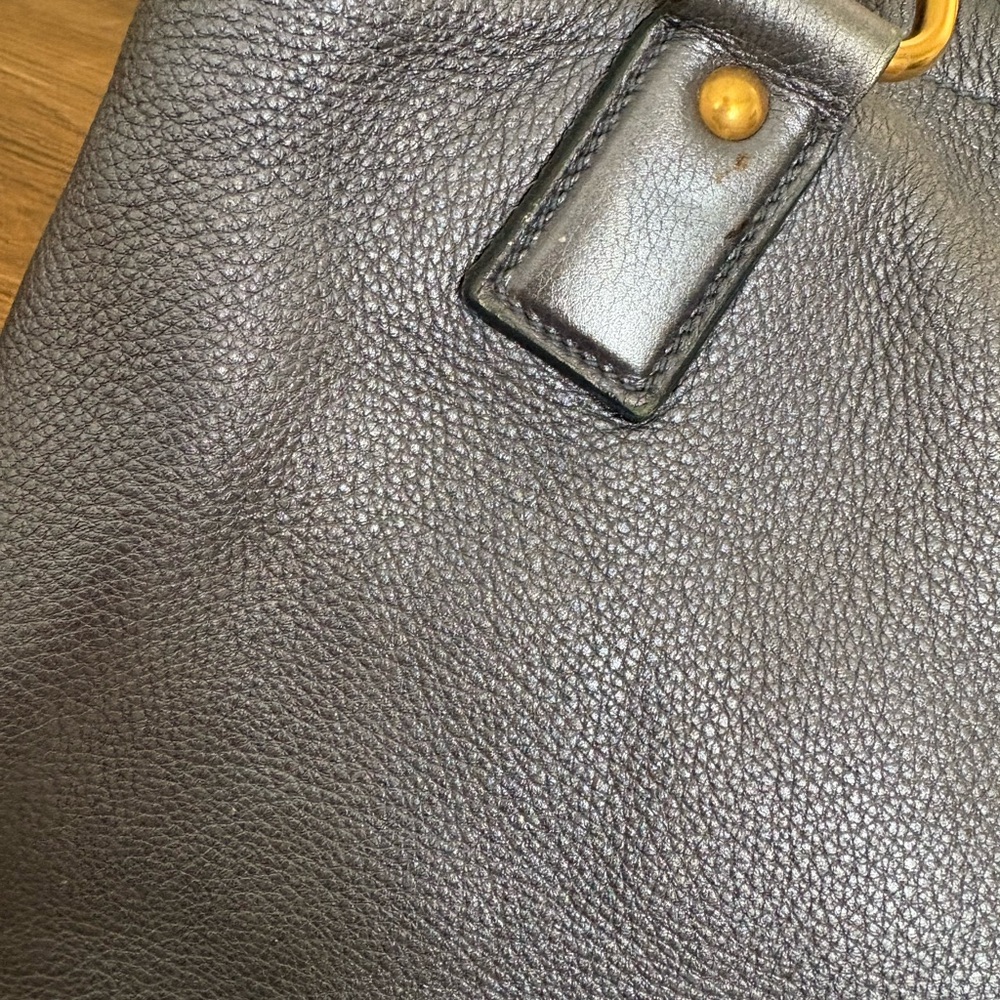 Prada metallic blue Leather handbag - Picture 5 of 14
